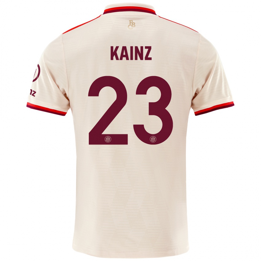 Niño Camiseta Manuel Kainz #23 Lino Equipación Tercera 2024/25 La Camisa