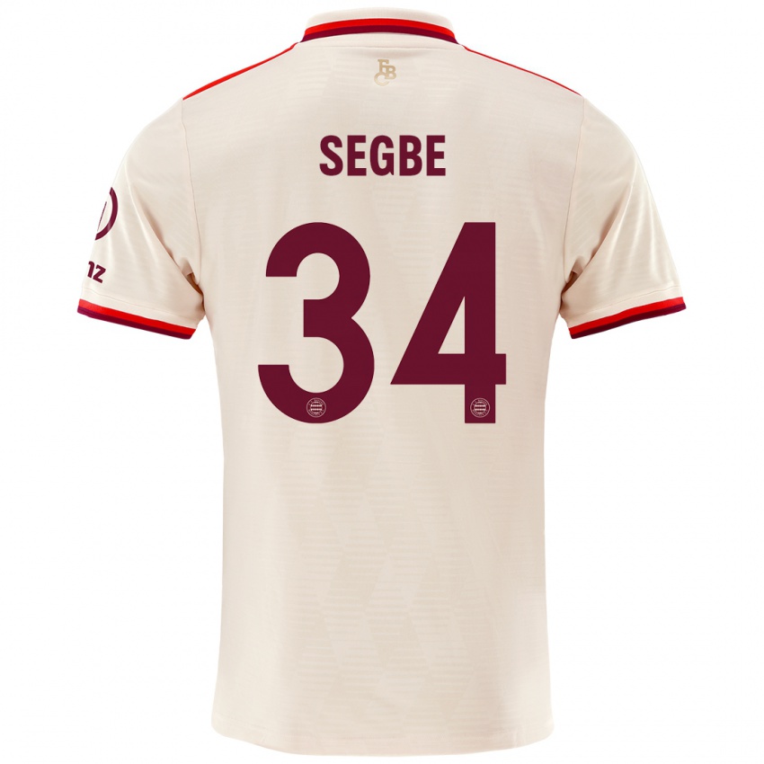 Niño Camiseta Désiré Sègbè #34 Lino Equipación Tercera 2024/25 La Camisa