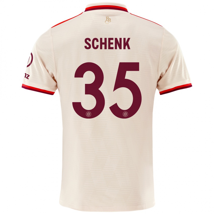 Niño Camiseta Johannes Schenk #35 Lino Equipación Tercera 2024/25 La Camisa