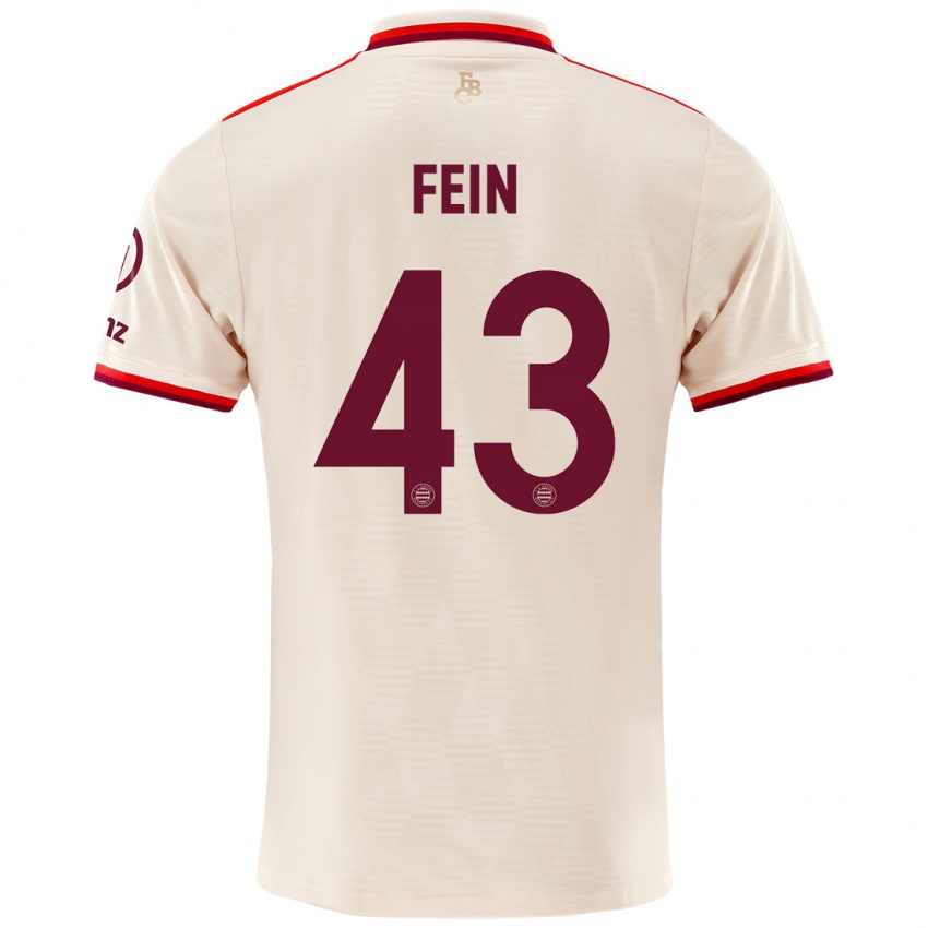 Niño Camiseta Adrian Fein #43 Lino Equipación Tercera 2024/25 La Camisa