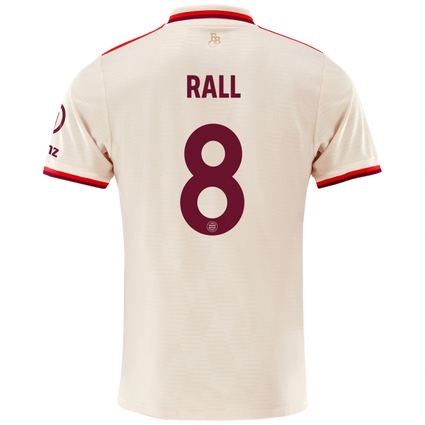 Niño Camiseta Maximiliane Rall #8 Lino Equipación Tercera 2024/25 La Camisa