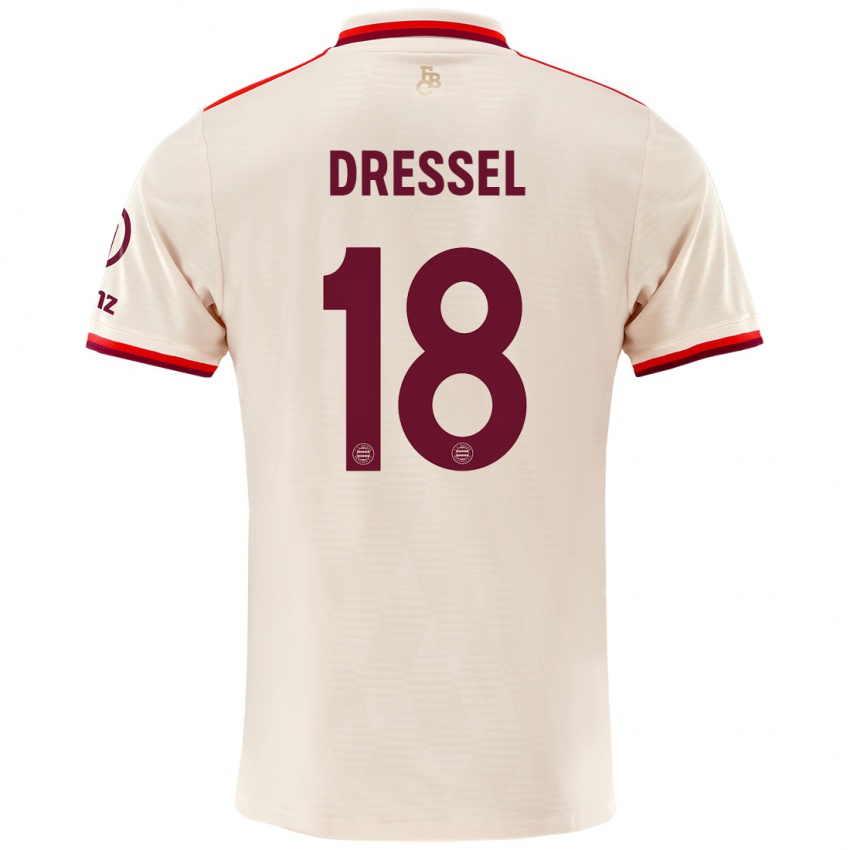 Niño Camiseta Timon Dressel #18 Lino Equipación Tercera 2024/25 La Camisa