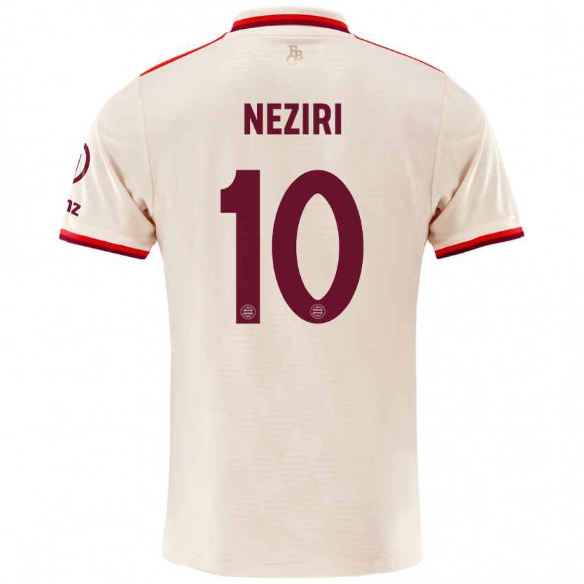 Niño Camiseta Behar Neziri #10 Lino Equipación Tercera 2024/25 La Camisa