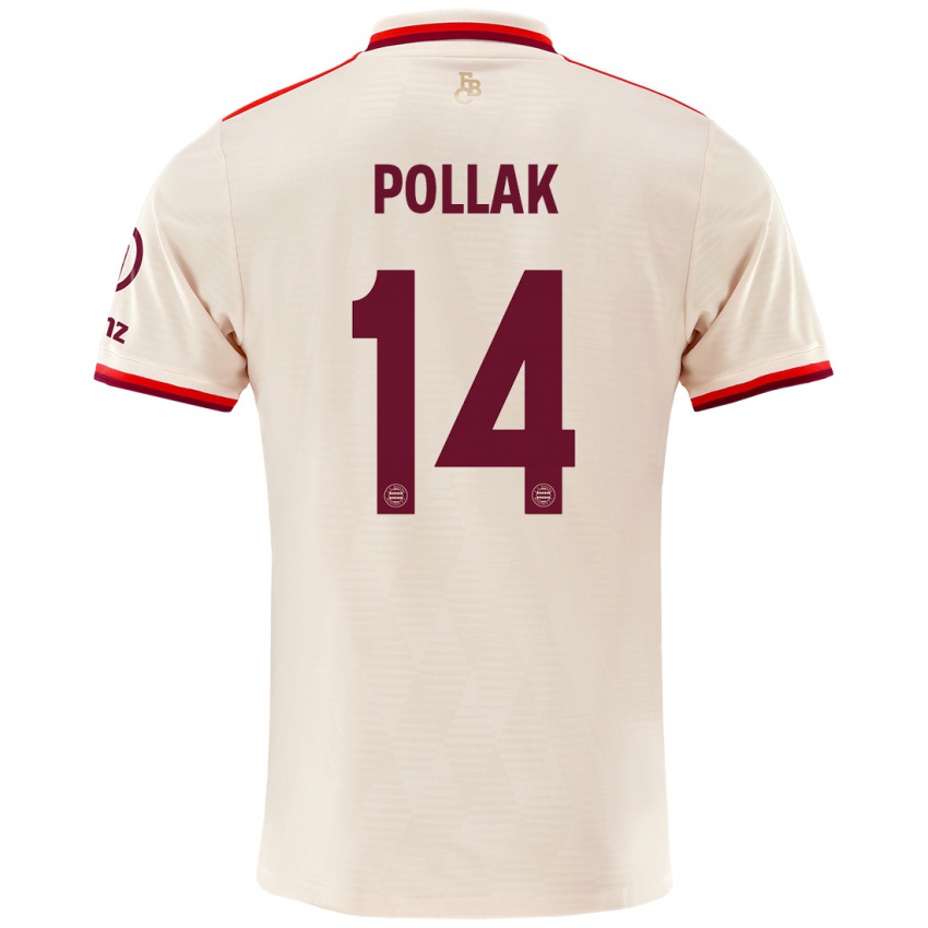 Niño Camiseta Florian Pollak #14 Lino Equipación Tercera 2024/25 La Camisa