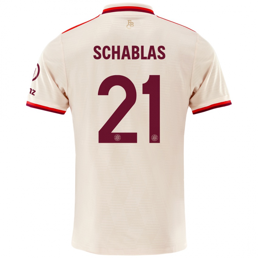 Niño Camiseta Matteo Schablas #21 Lino Equipación Tercera 2024/25 La Camisa