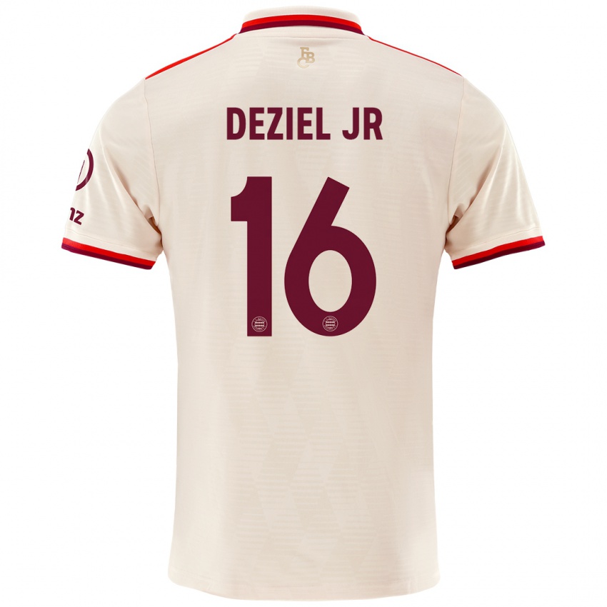 Niño Camiseta Robert Deziel Jr #16 Lino Equipación Tercera 2024/25 La Camisa