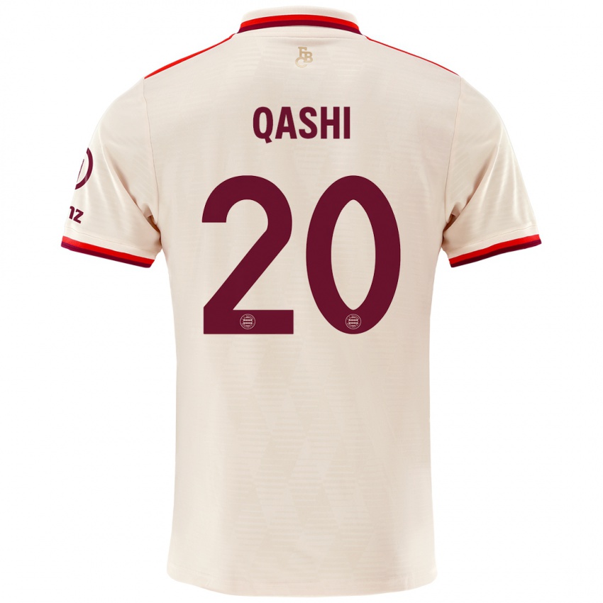 Niño Camiseta Yousef Qashi #20 Lino Equipación Tercera 2024/25 La Camisa