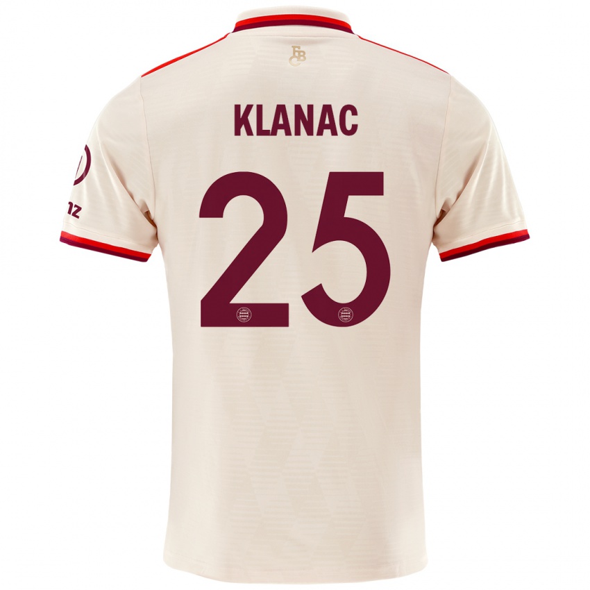 Niño Camiseta Luka Klanac #25 Lino Equipación Tercera 2024/25 La Camisa