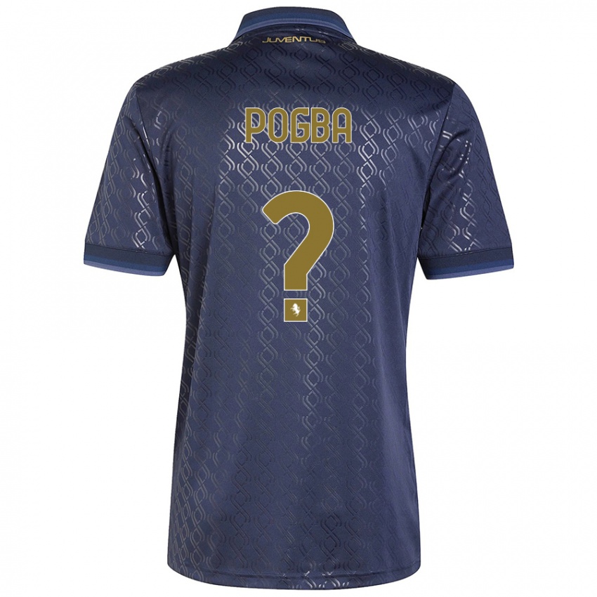 Niño Camiseta Paul Pogba #0 Azul Marino Equipación Tercera 2024/25 La Camisa