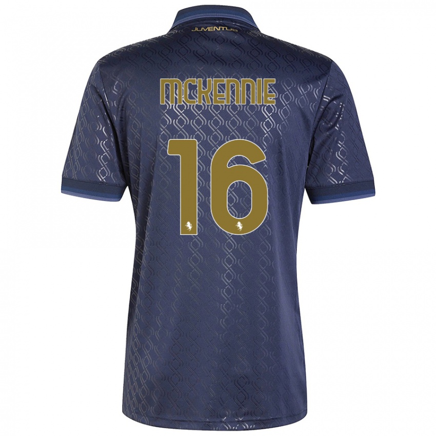 Niño Camiseta Weston Mckennie #16 Azul Marino Equipación Tercera 2024/25 La Camisa