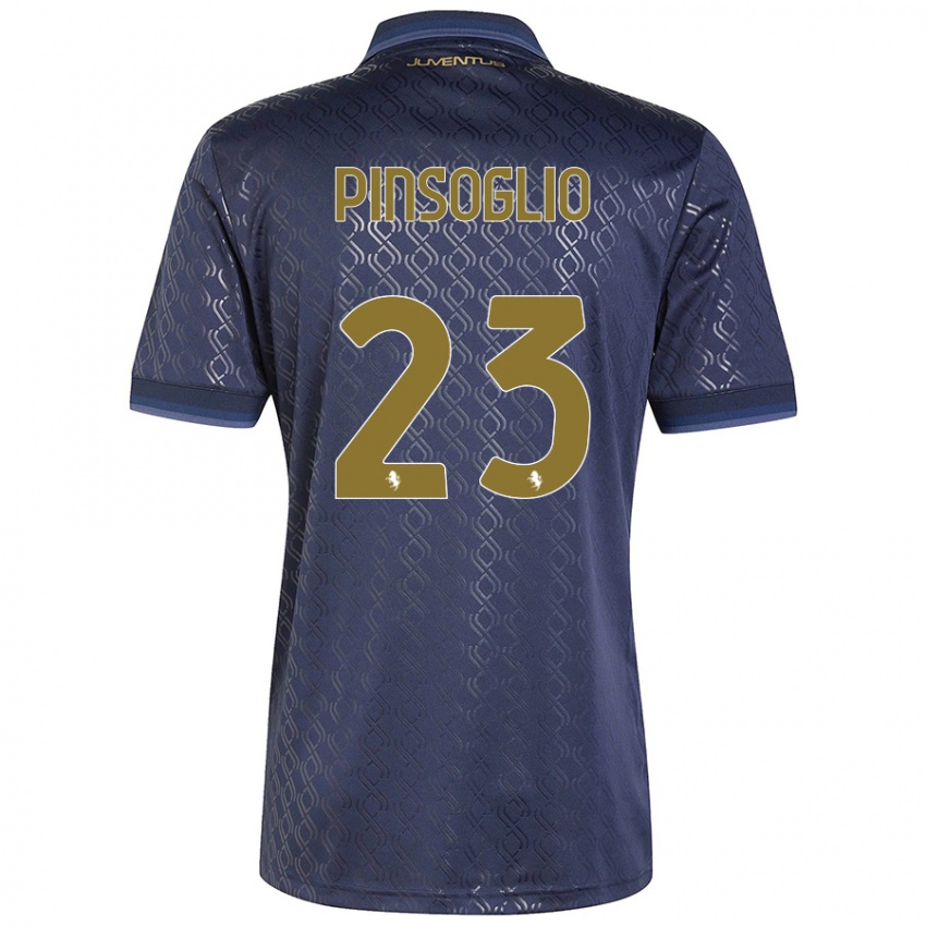 Niño Camiseta Carlo Pinsoglio #23 Azul Marino Equipación Tercera 2024/25 La Camisa