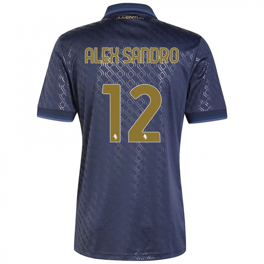 Niño Camiseta Alex Sandro #12 Azul Marino Equipación Tercera 2024/25 La Camisa