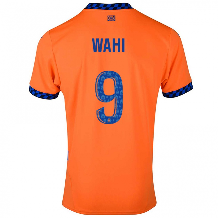 Niño Camiseta Elye Wahi #9 Naranja Azul Oscuro Equipación Tercera 2024/25 La Camisa