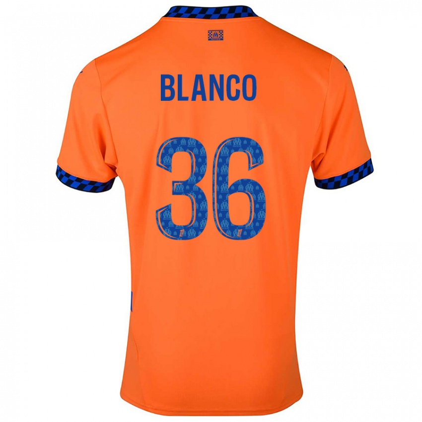 Niño Camiseta Ruben Blanco #36 Naranja Azul Oscuro Equipación Tercera 2024/25 La Camisa