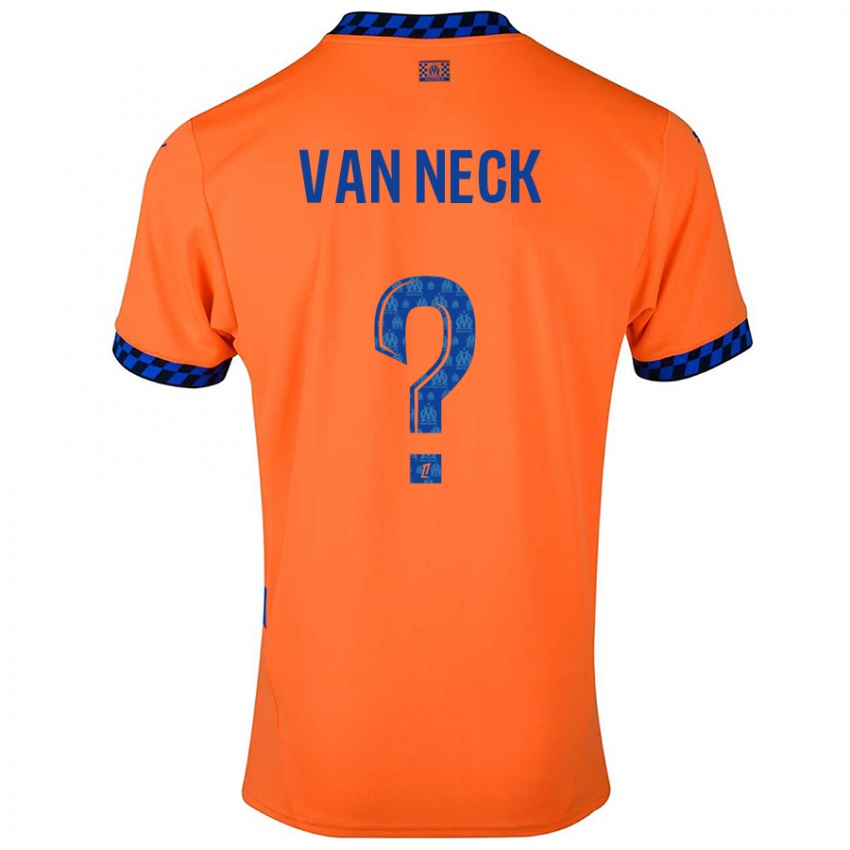 Niño Camiseta Jelle Van Neck #0 Naranja Azul Oscuro Equipación Tercera 2024/25 La Camisa