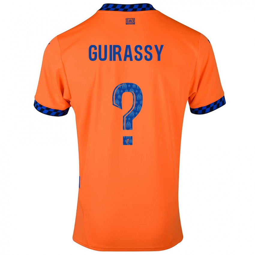 Niño Camiseta Moctar Guirassy #0 Naranja Azul Oscuro Equipación Tercera 2024/25 La Camisa