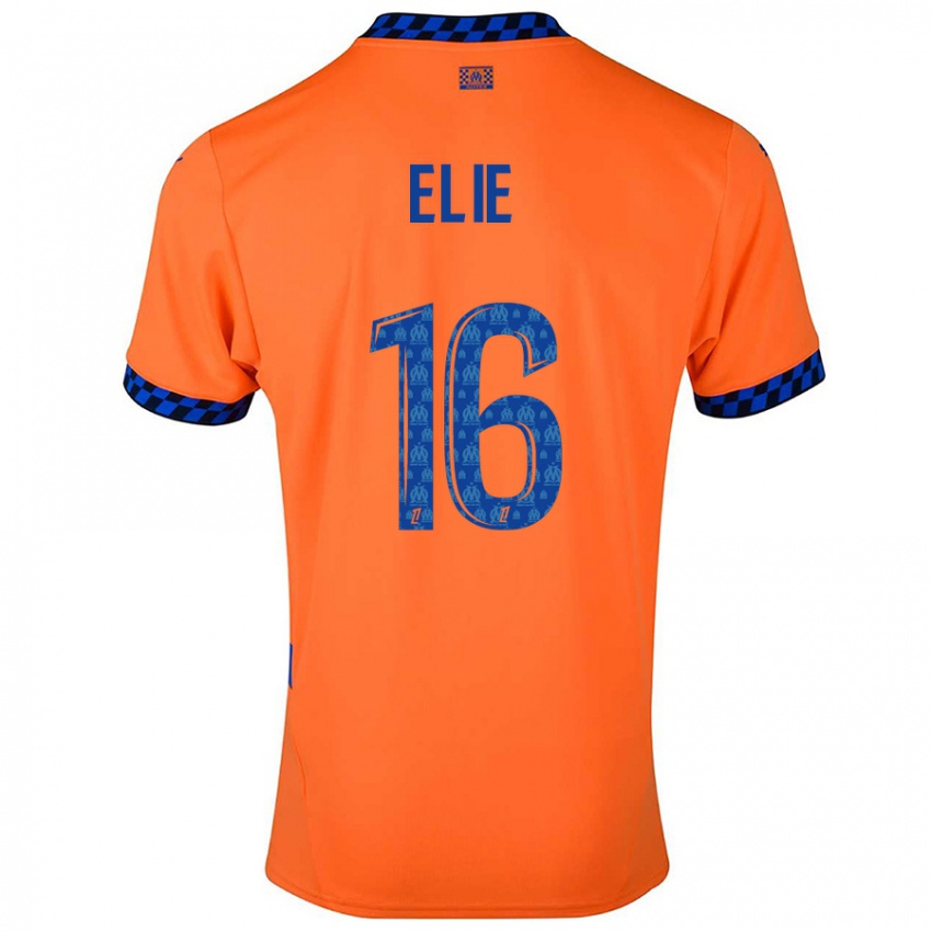 Niño Camiseta Anaïs Elie #16 Naranja Azul Oscuro Equipación Tercera 2024/25 La Camisa