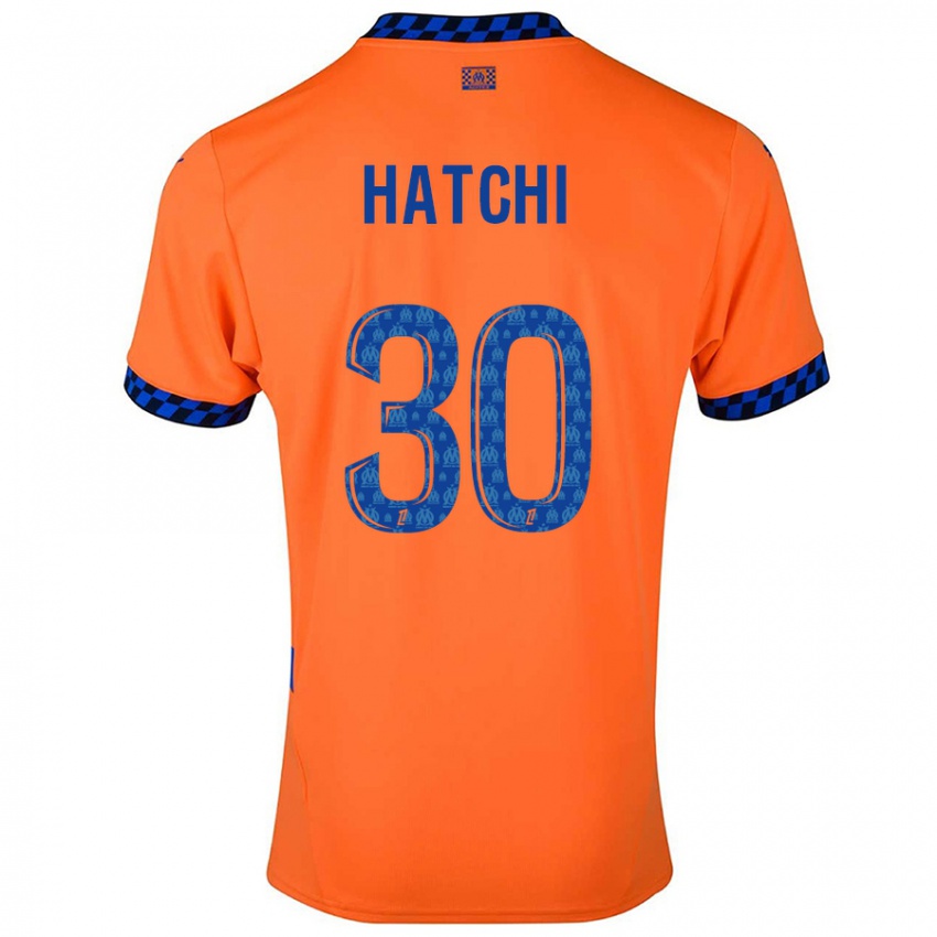 Niño Camiseta Anaïs Hatchi #30 Naranja Azul Oscuro Equipación Tercera 2024/25 La Camisa