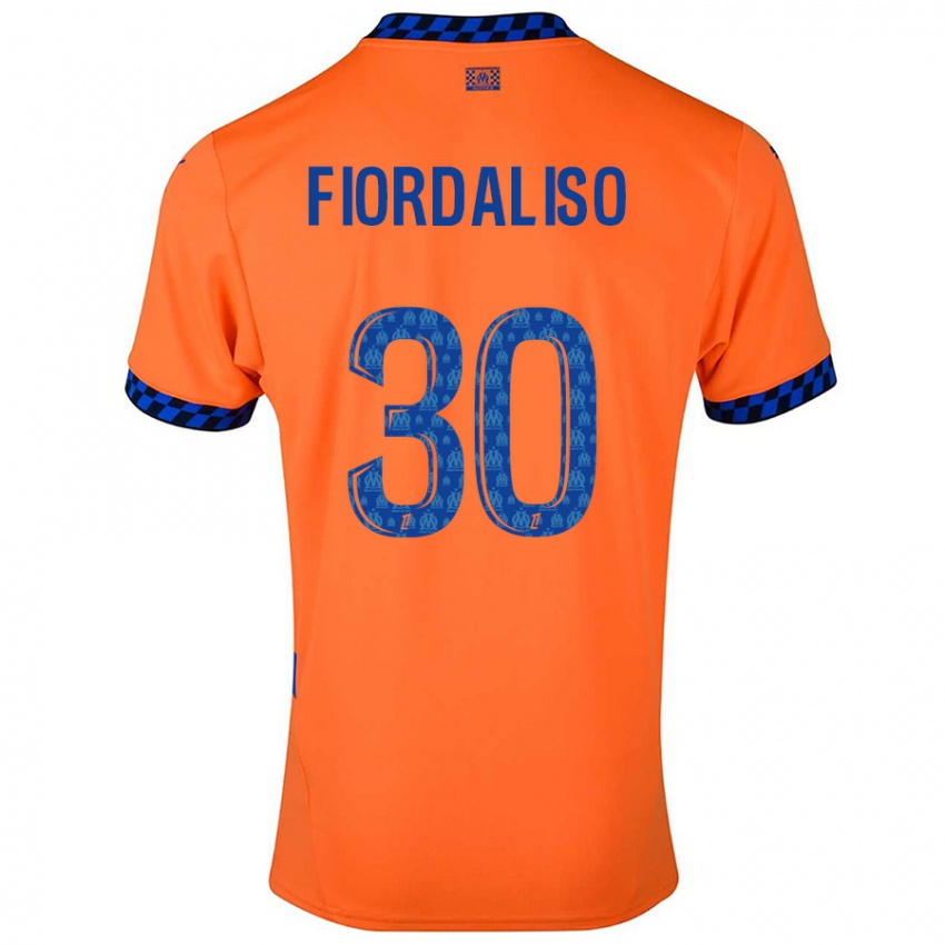 Niño Camiseta Thelma Fiordaliso #30 Naranja Azul Oscuro Equipación Tercera 2024/25 La Camisa