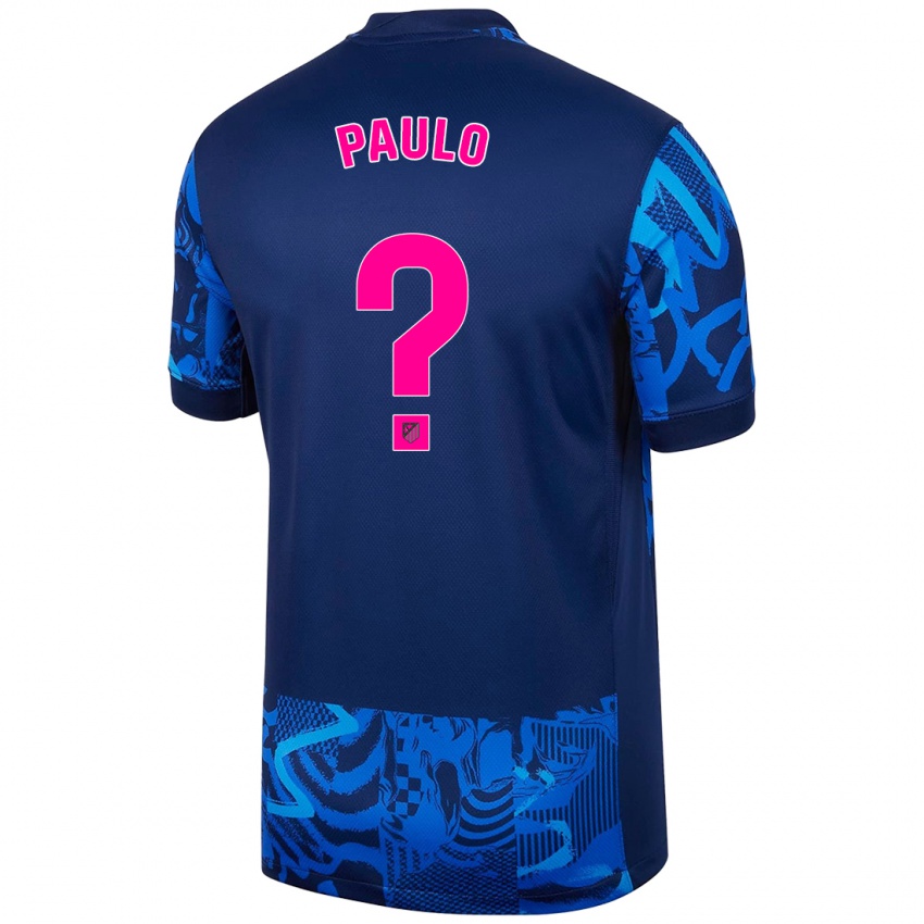 Niño Camiseta Marcos Paulo #0 Azul Real Equipación Tercera 2024/25 La Camisa