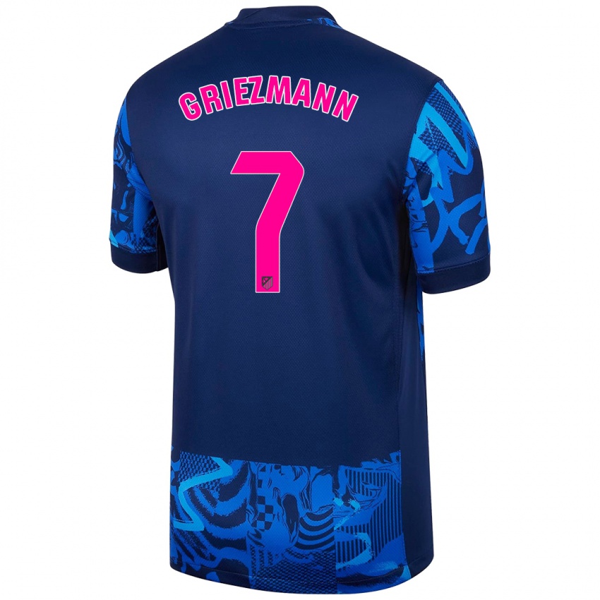 Niño Camiseta Antoine Griezmann #7 Azul Real Equipación Tercera 2024/25 La Camisa