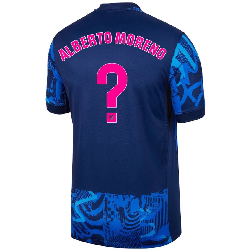 Niño Camiseta Alberto Moreno #0 Azul Real Equipación Tercera 2024/25 La Camisa