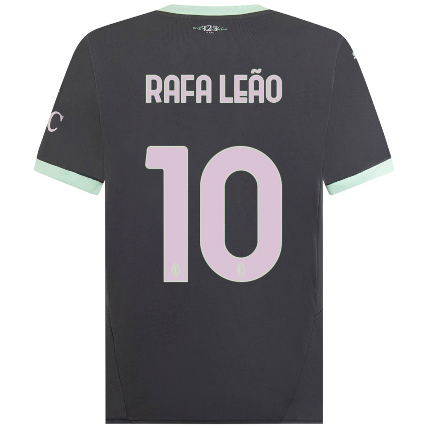 Niño Camiseta Rafael Leao #10 Gris Equipación Tercera 2024/25 La Camisa