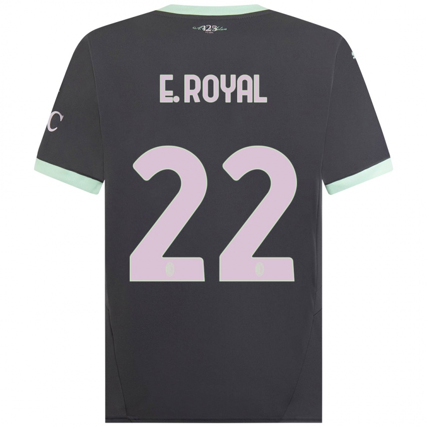 Niño Camiseta Emerson Royal #22 Gris Equipación Tercera 2024/25 La Camisa