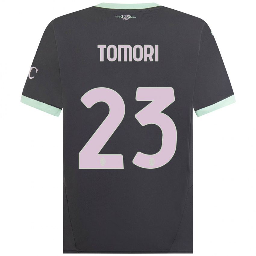 Niño Camiseta Fikayo Tomori #23 Gris Equipación Tercera 2024/25 La Camisa