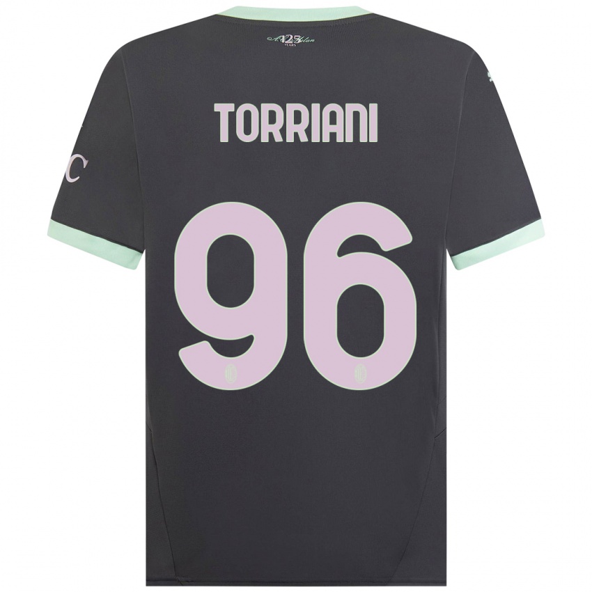 Niño Camiseta Lorenzo Torriani #96 Gris Equipación Tercera 2024/25 La Camisa