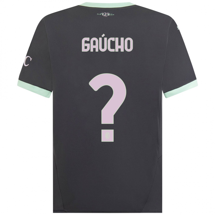 Niño Camiseta Estevan Gaúcho #0 Gris Equipación Tercera 2024/25 La Camisa