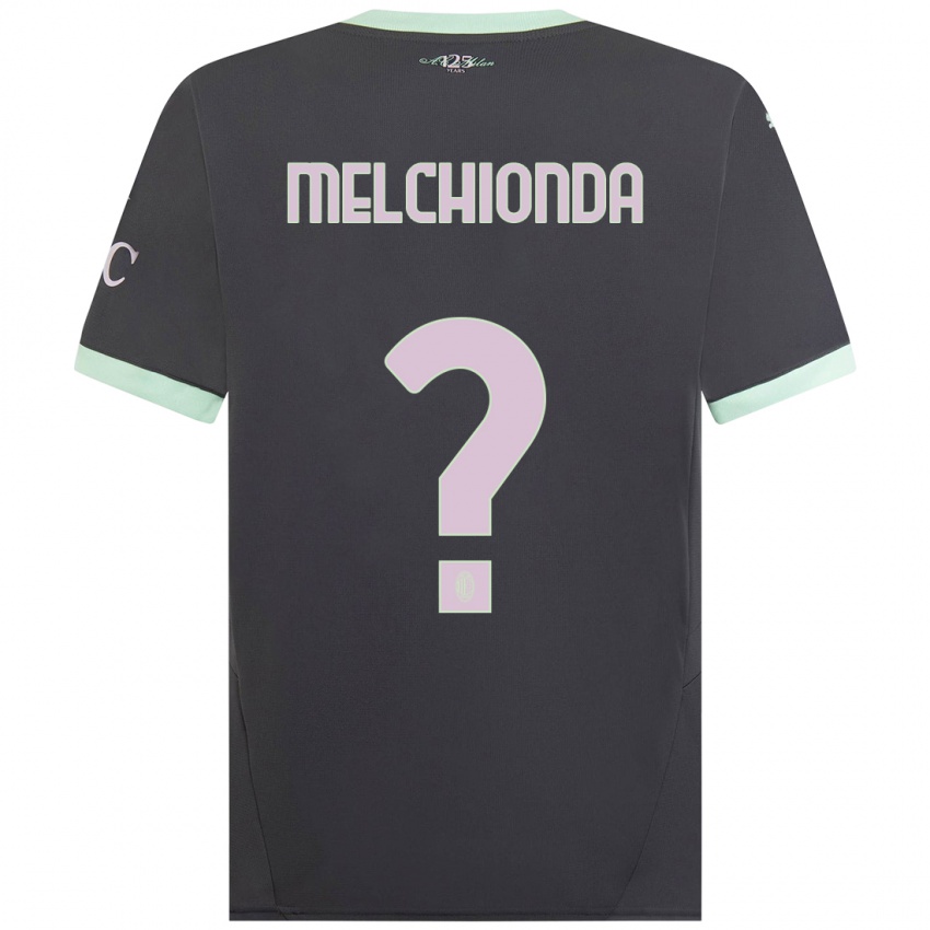 Niño Camiseta Marco Melchionda #0 Gris Equipación Tercera 2024/25 La Camisa