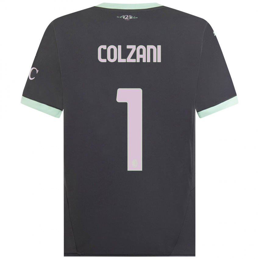 Niño Camiseta Edoardo Colzani #1 Gris Equipación Tercera 2024/25 La Camisa