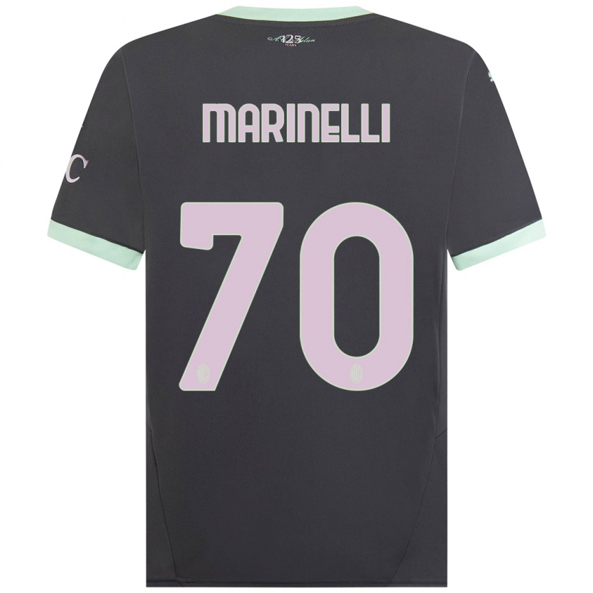 Niño Camiseta Gloria Marinelli #70 Gris Equipación Tercera 2024/25 La Camisa