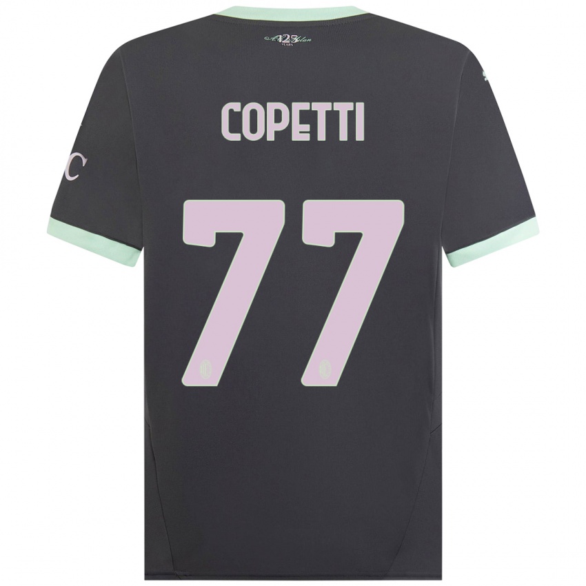 Niño Camiseta Matilde Copetti #77 Gris Equipación Tercera 2024/25 La Camisa