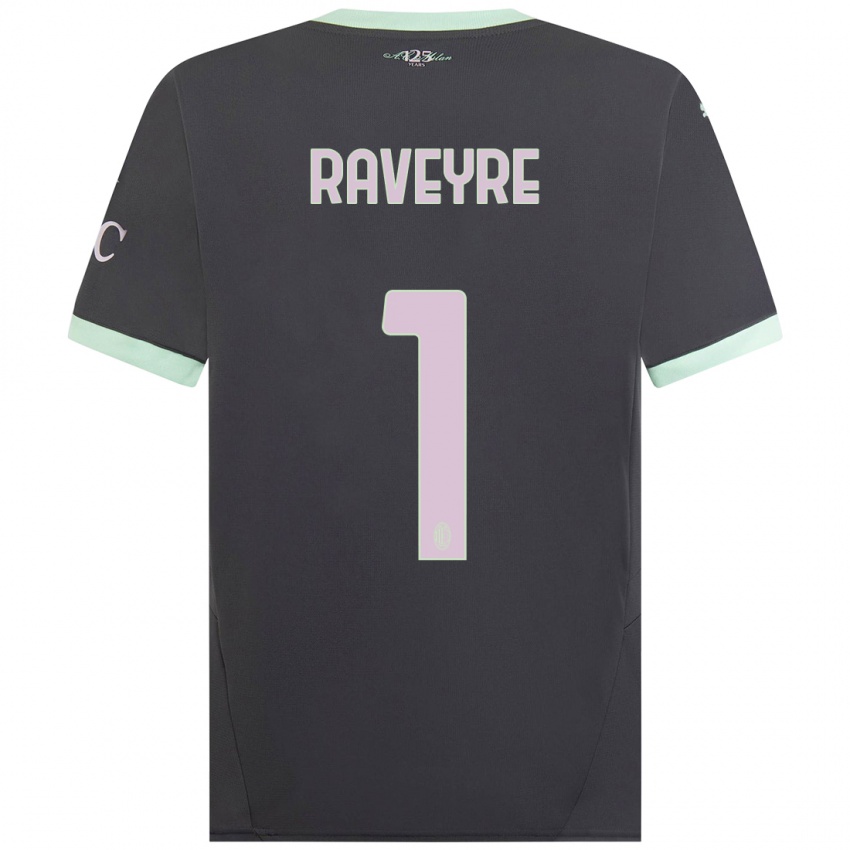 Niño Camiseta Noah Raveyre #1 Gris Equipación Tercera 2024/25 La Camisa