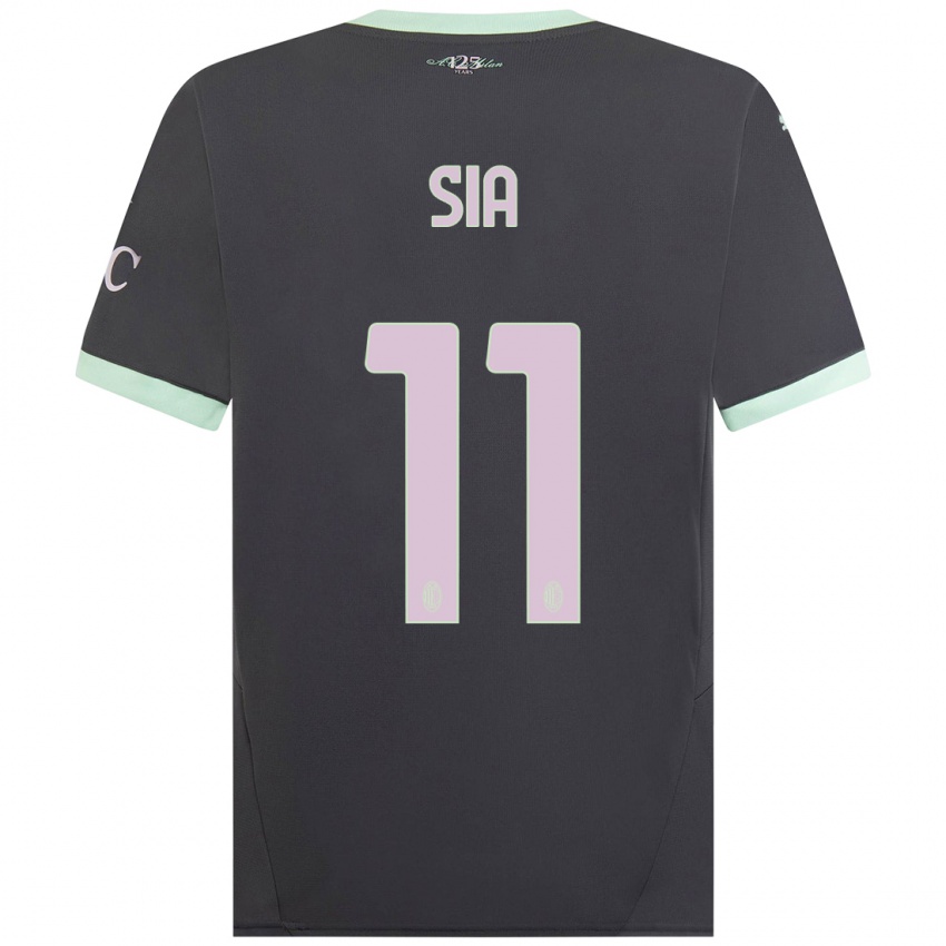 Niño Camiseta Diego Sia #11 Gris Equipación Tercera 2024/25 La Camisa