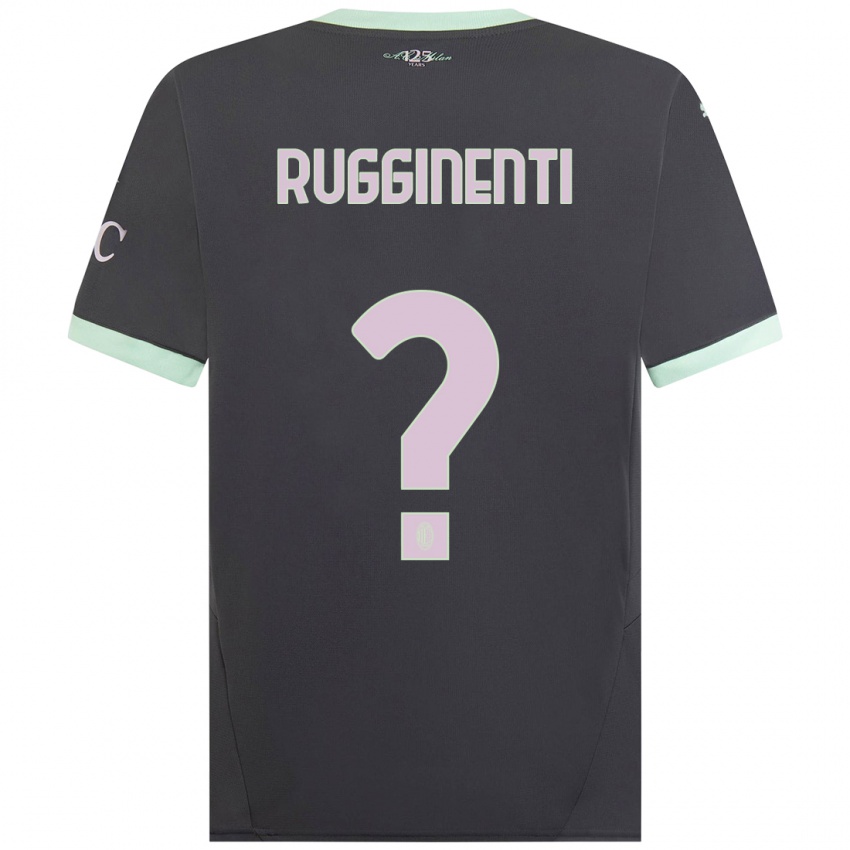 Niño Camiseta Omar Rugginenti #0 Gris Equipación Tercera 2024/25 La Camisa