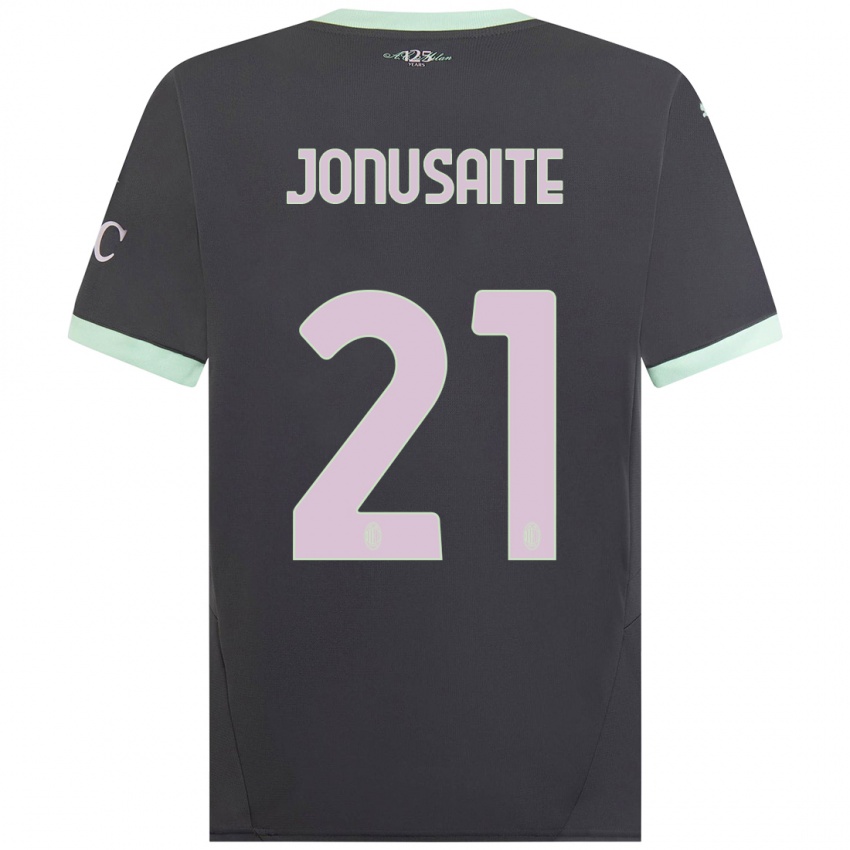 Niño Camiseta Rimante Jonusaite #21 Gris Equipación Tercera 2024/25 La Camisa