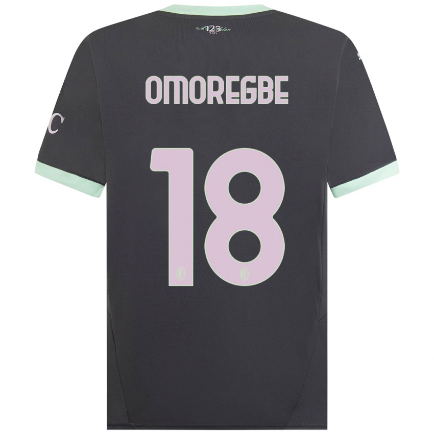 Niño Camiseta Bob Murphy Omoregbe #18 Gris Equipación Tercera 2024/25 La Camisa