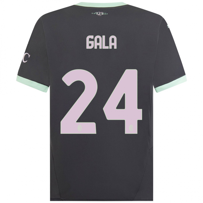 Niño Camiseta Antonio Gala #24 Gris Equipación Tercera 2024/25 La Camisa