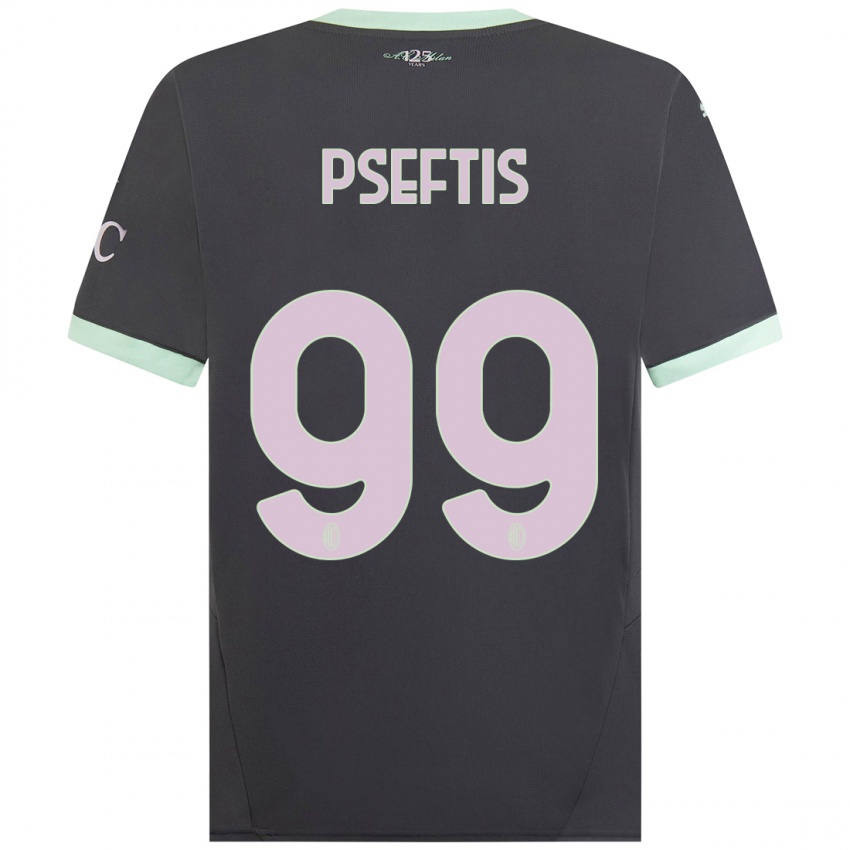 Niño Camiseta Fotios Pseftis #99 Gris Equipación Tercera 2024/25 La Camisa