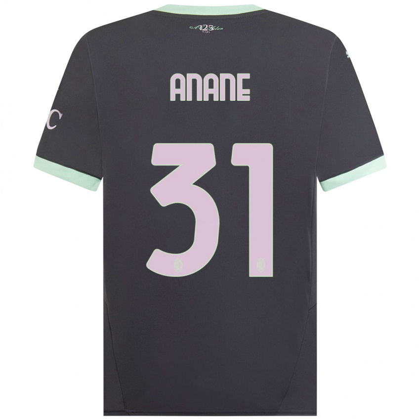 Niño Camiseta Emmanuel Anane #31 Gris Equipación Tercera 2024/25 La Camisa