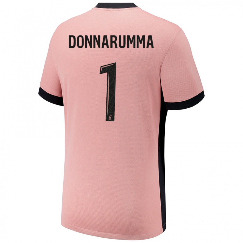 Niño Camiseta Gianluigi Donnarumma #1 Rosa Óxido Equipación Tercera 2024/25 La Camisa