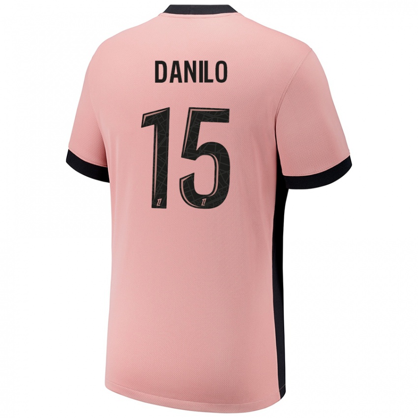 Niño Camiseta Danilo Pereira #15 Rosa Óxido Equipación Tercera 2024/25 La Camisa