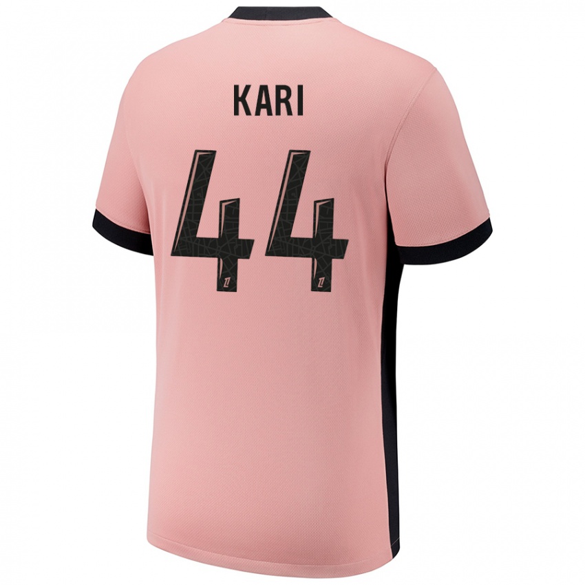 Niño Camiseta Ayman Kari #44 Rosa Óxido Equipación Tercera 2024/25 La Camisa