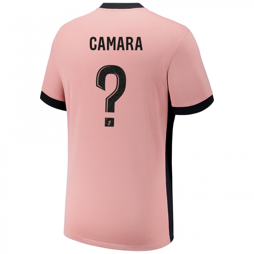 Niño Camiseta Oumar Camara #0 Rosa Óxido Equipación Tercera 2024/25 La Camisa