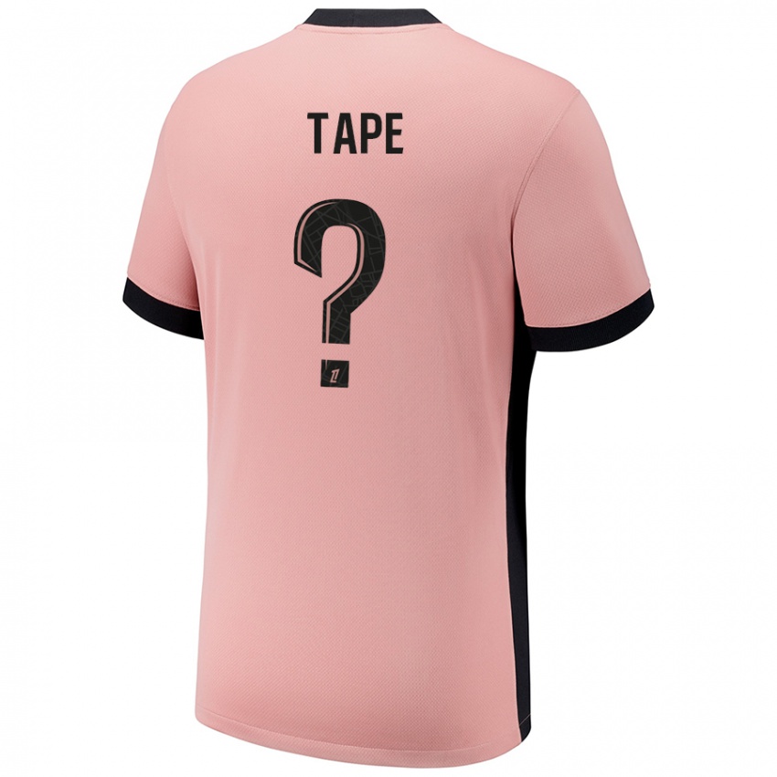 Niño Camiseta Axel Tape #0 Rosa Óxido Equipación Tercera 2024/25 La Camisa