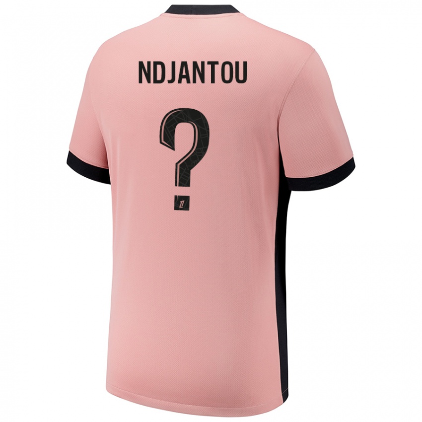 Niño Camiseta Quentin Ndjantou #0 Rosa Óxido Equipación Tercera 2024/25 La Camisa