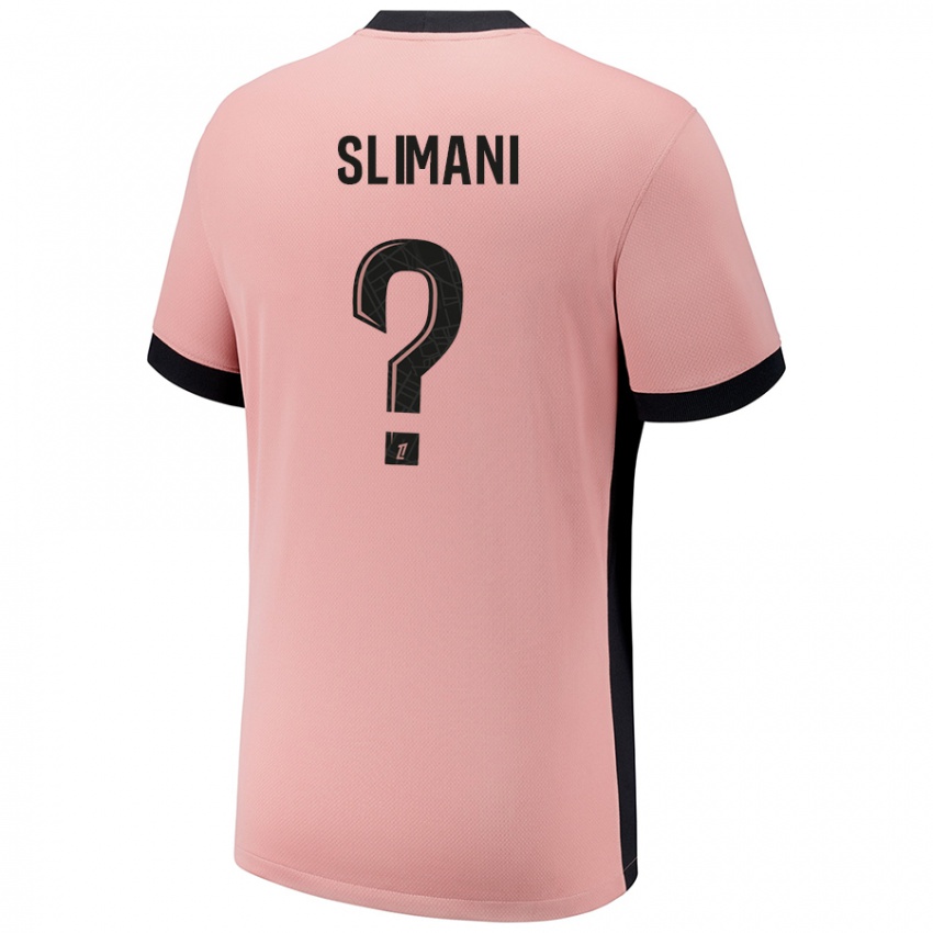 Niño Camiseta Yacine Slimani #0 Rosa Óxido Equipación Tercera 2024/25 La Camisa